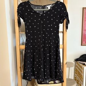 Arizona Jean Company Brand Black Floral Mini Dress